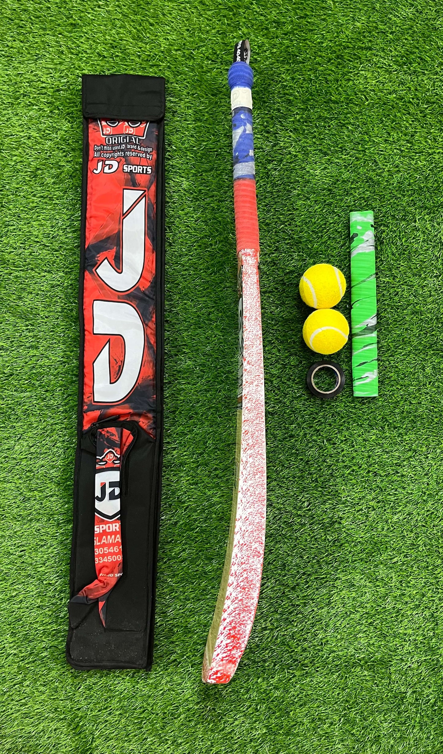 JD Coconut Cricket Bat-Premium Tape Ball Bat Deal Comfortable Grip A+++Grade Coconut Wood