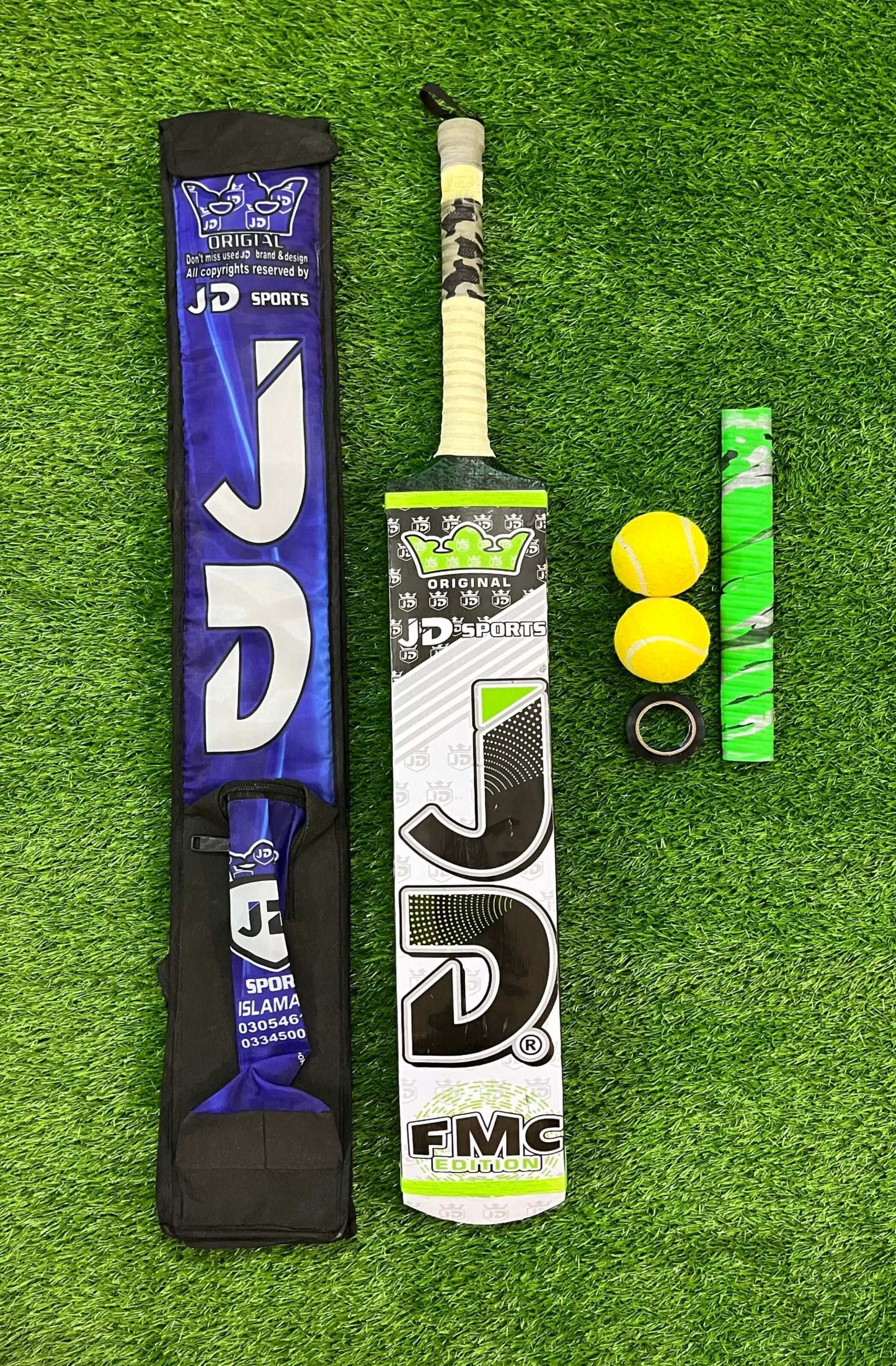 JD Coconut Cricket Bat-Premium Tape Ball Bat Deal  Comfortable Grip A+++Grade Coconut Wood