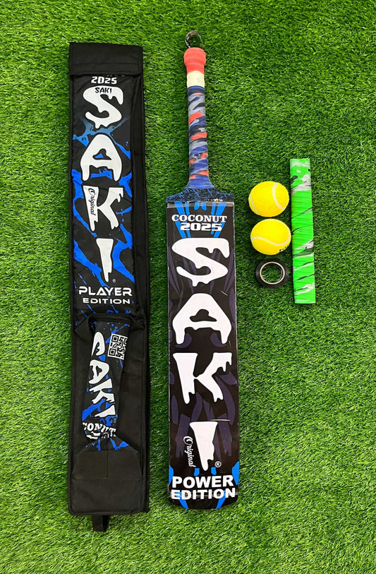 SAKI Tape Ball Premium Bat Deal Coconut Wood By Rehan Sports