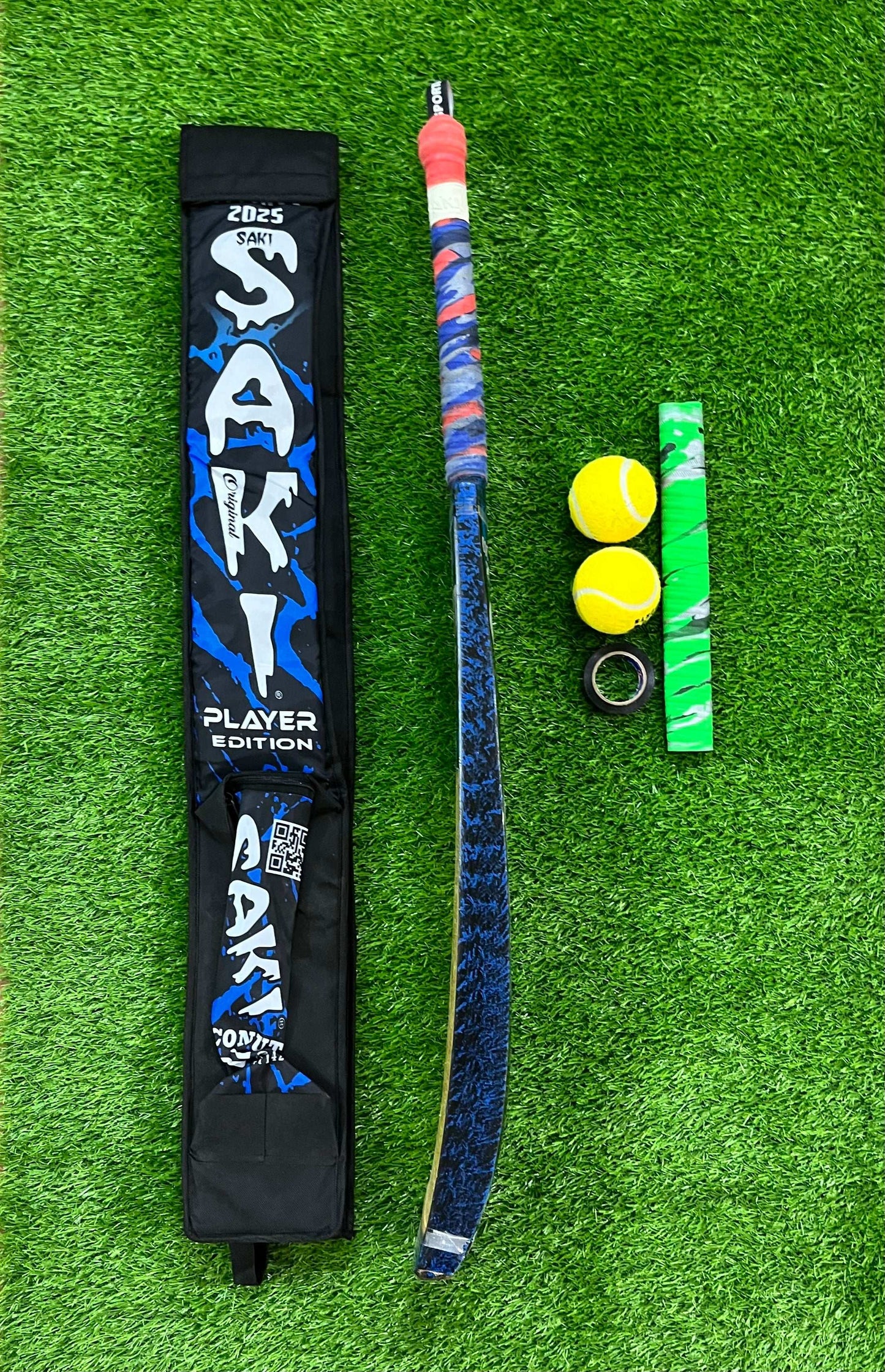 SAKI Tape Ball Premium Bat Deal Coconut Wood By Rehan Sports