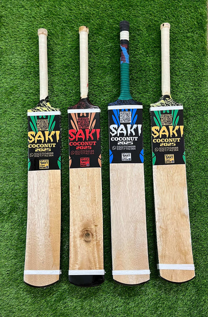 SAKI Tape Ball Premium Bat  Coconut Wood By Rehan Sports
