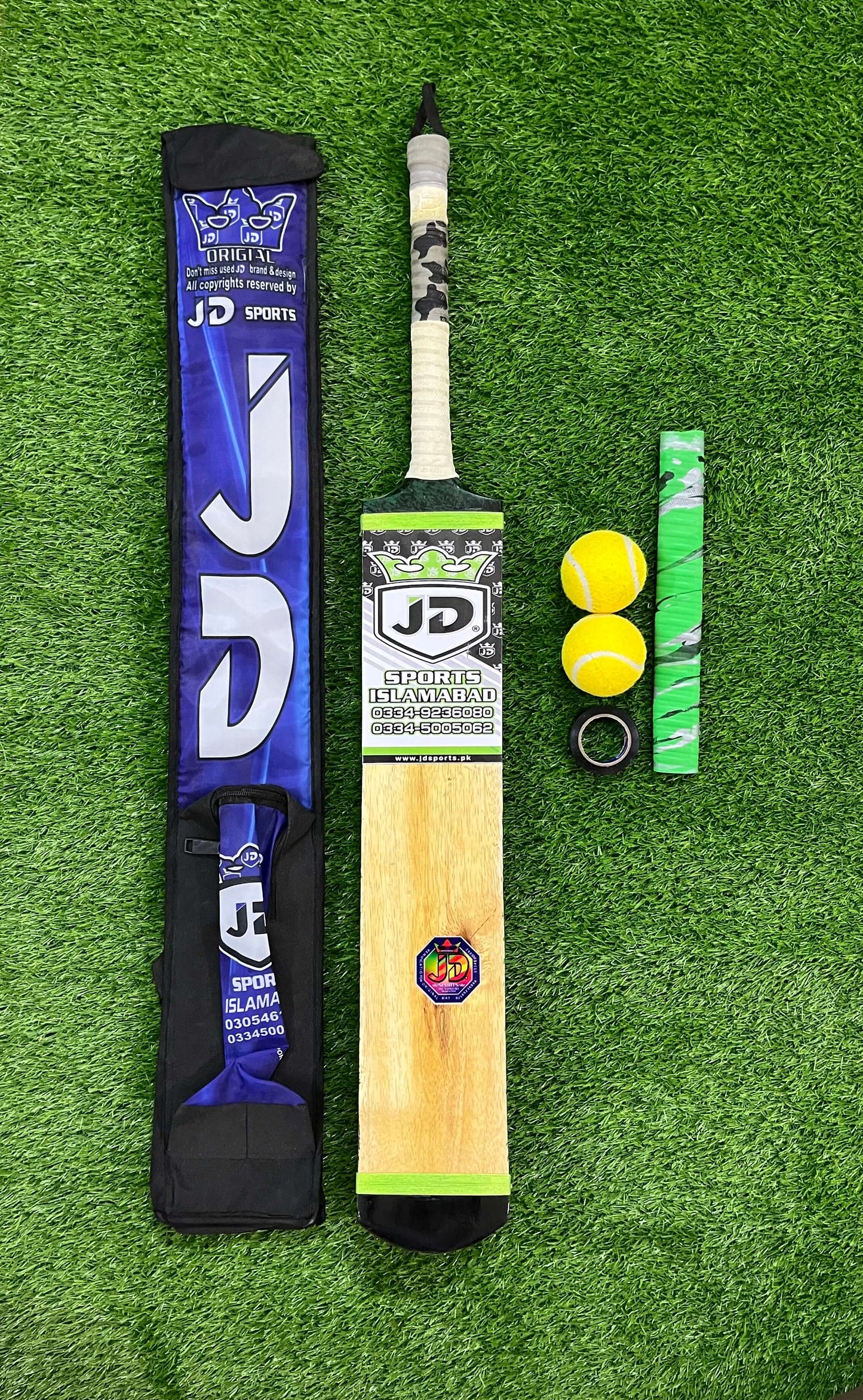 JD Coconut Cricket Bat-Premium Tape Ball Bat Deal  Comfortable Grip A+++Grade Coconut Wood