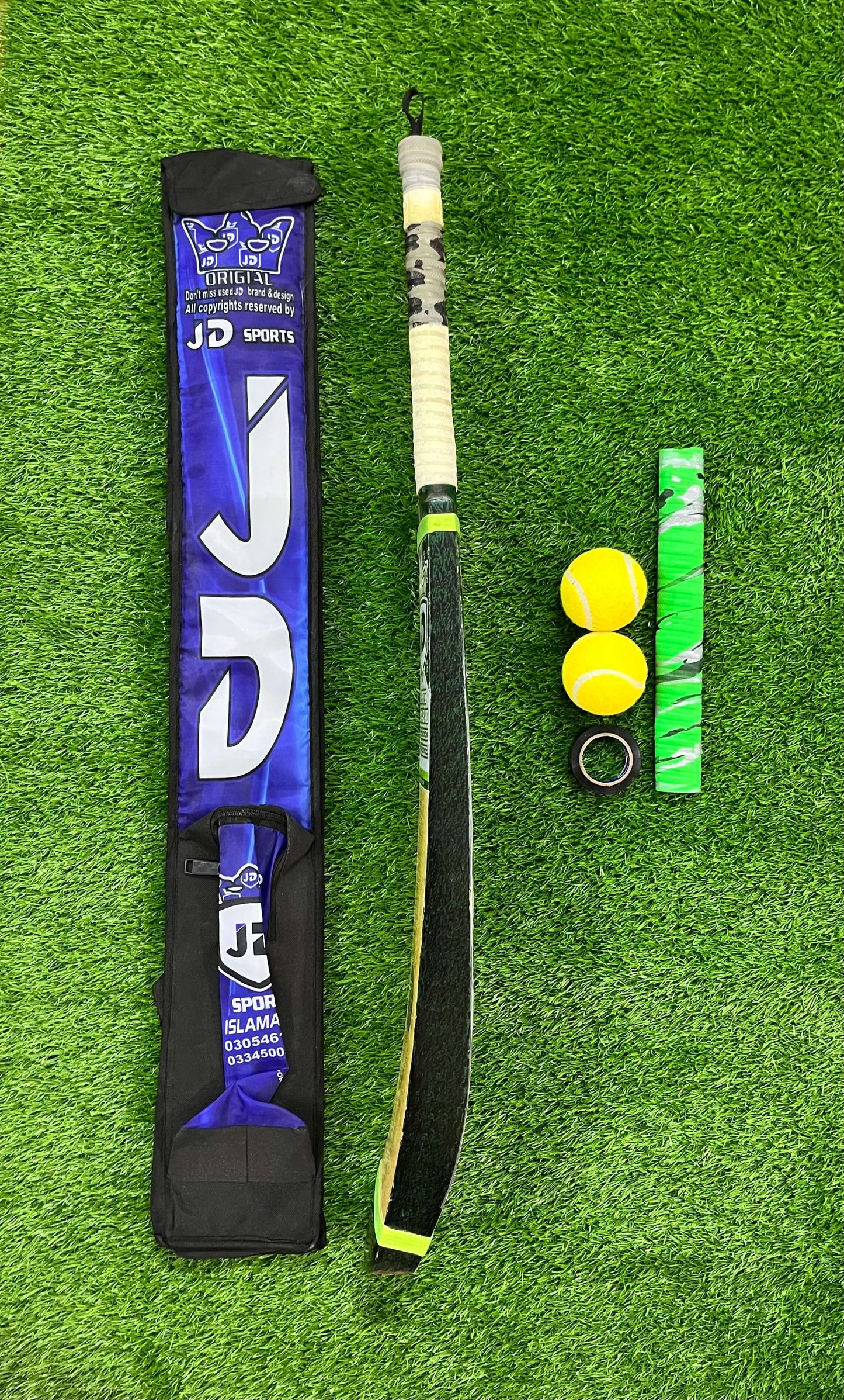 JD Coconut Cricket Bat-Premium Tape Ball Bat Deal  Comfortable Grip A+++Grade Coconut Wood