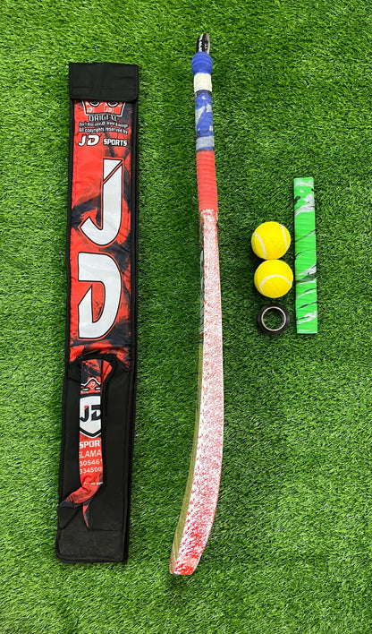 JD Coconut Cricket Bat-Premium Tape Ball Bat Deal  Comfortable Grip A+++Grade Coconut Wood