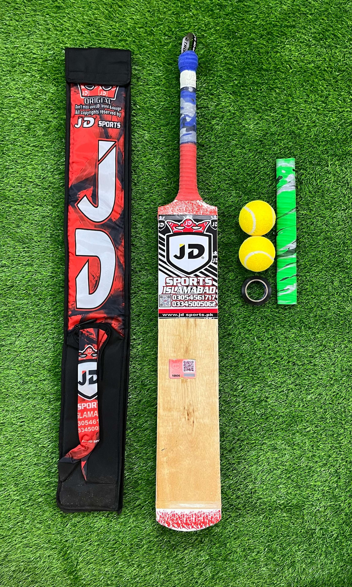 JD Coconut Cricket Bat-Premium Tape Ball Bat Deal  Comfortable Grip A+++Grade Coconut Wood