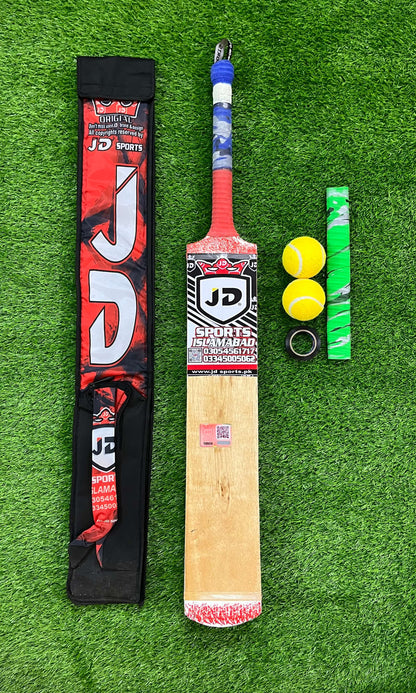 JD Coconut Cricket Bat-Premium Tape Ball Bat Deal  Comfortable Grip A+++Grade Coconut Wood