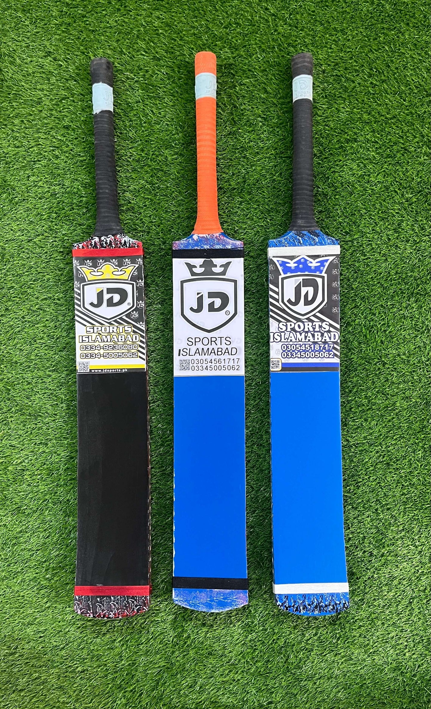 JD Tape Ball Cricket Bat – Full Cane Malaysian Handle Tape Ball Bat FMC Edition