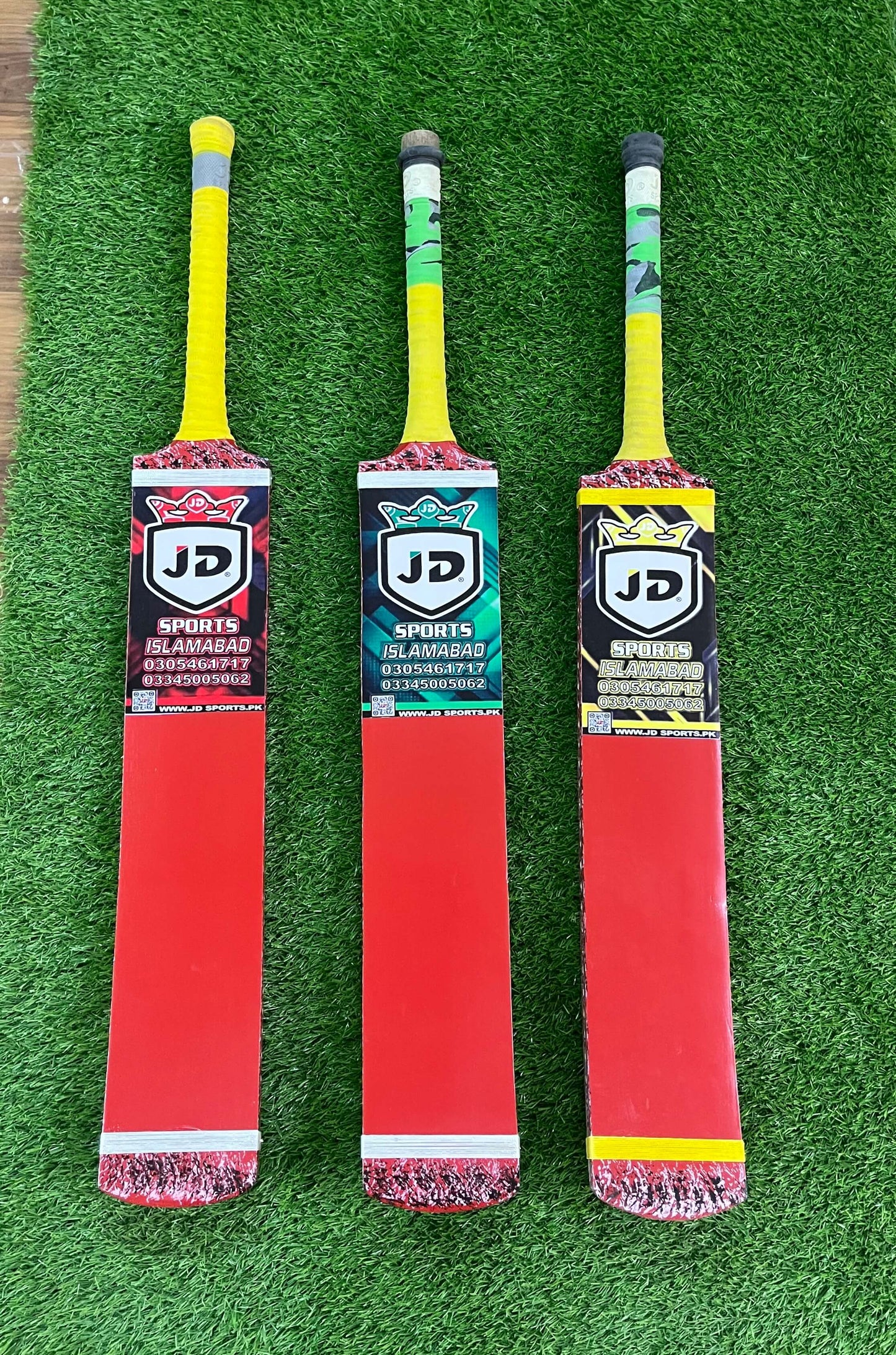 JD Tape Ball Cricket Bat – Full Cane Malaysian Handle Tape Ball Bat Diamond Edition