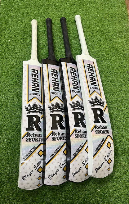 Rehan Sports Coconut Tape Ball Bat Player Edition bat with Full Cane Handle